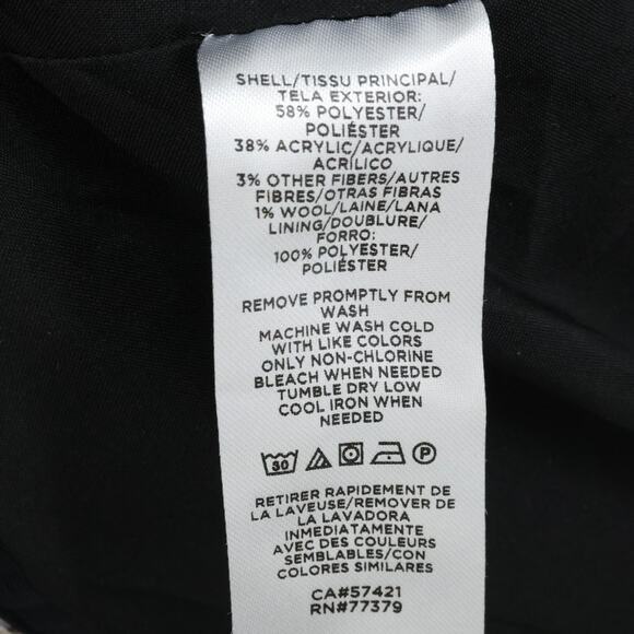 Ann Taylor Jacket Womens 16 Beige Ivory Double Breasted Fringe Lined Blazer - Picture 7 of 16